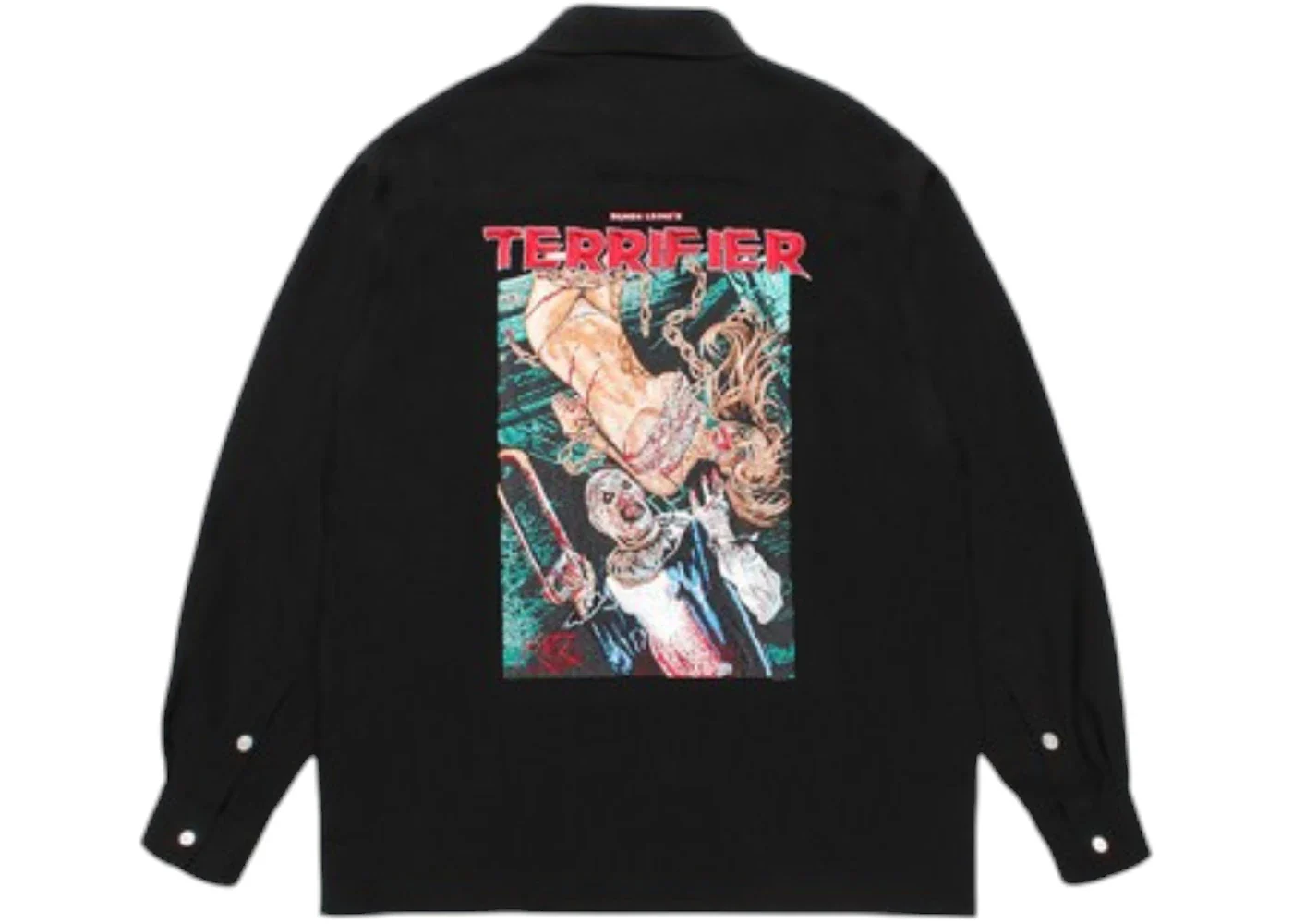 Wacko Maria Terrifier 50's Open Collar Shirt Black