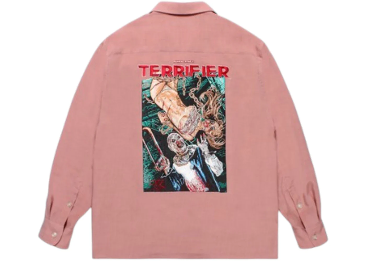 Wacko Maria Terrifier 50's Open Collar Shirt Pink