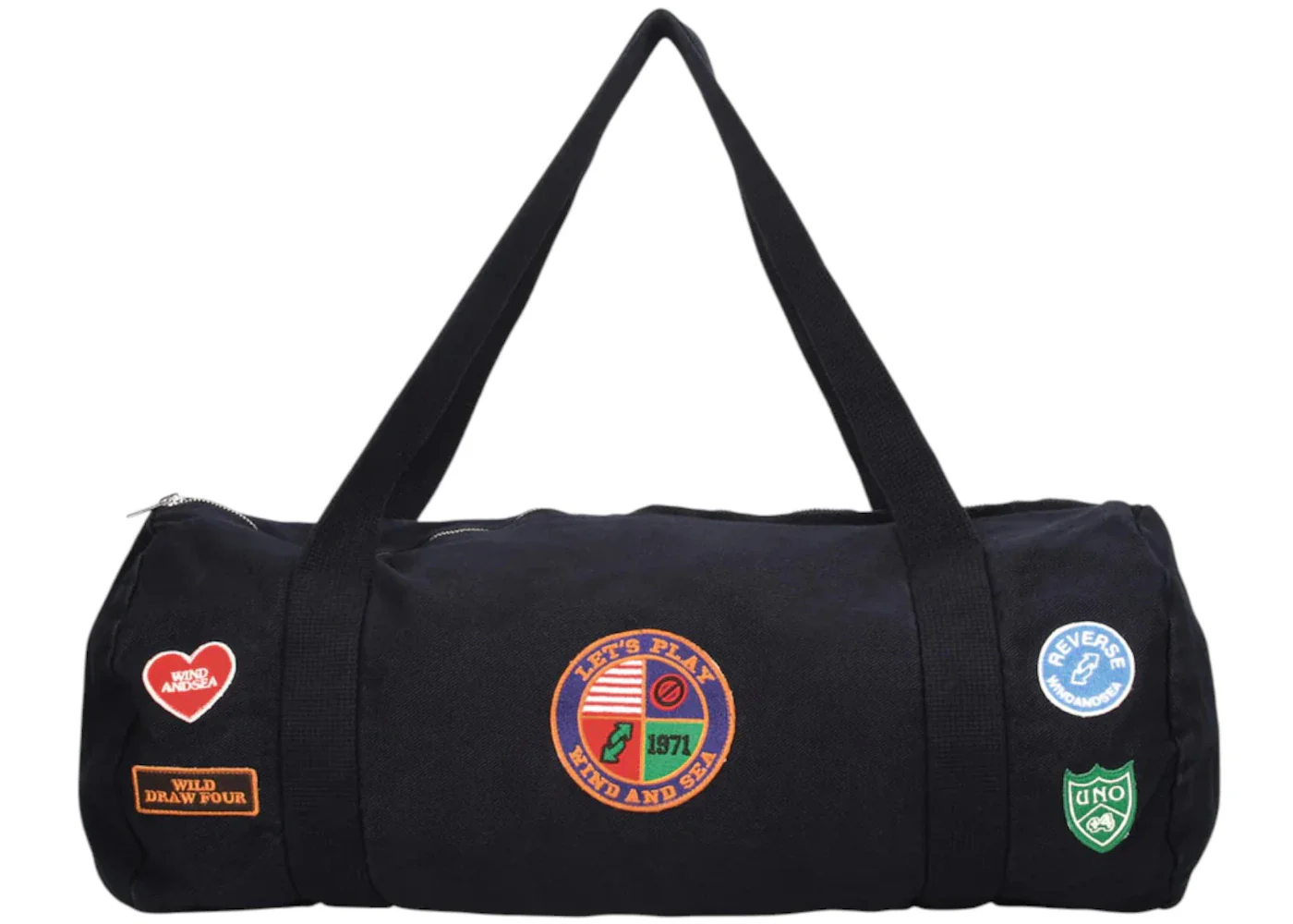 Wind and Sea x UNO Duffle Bag Black