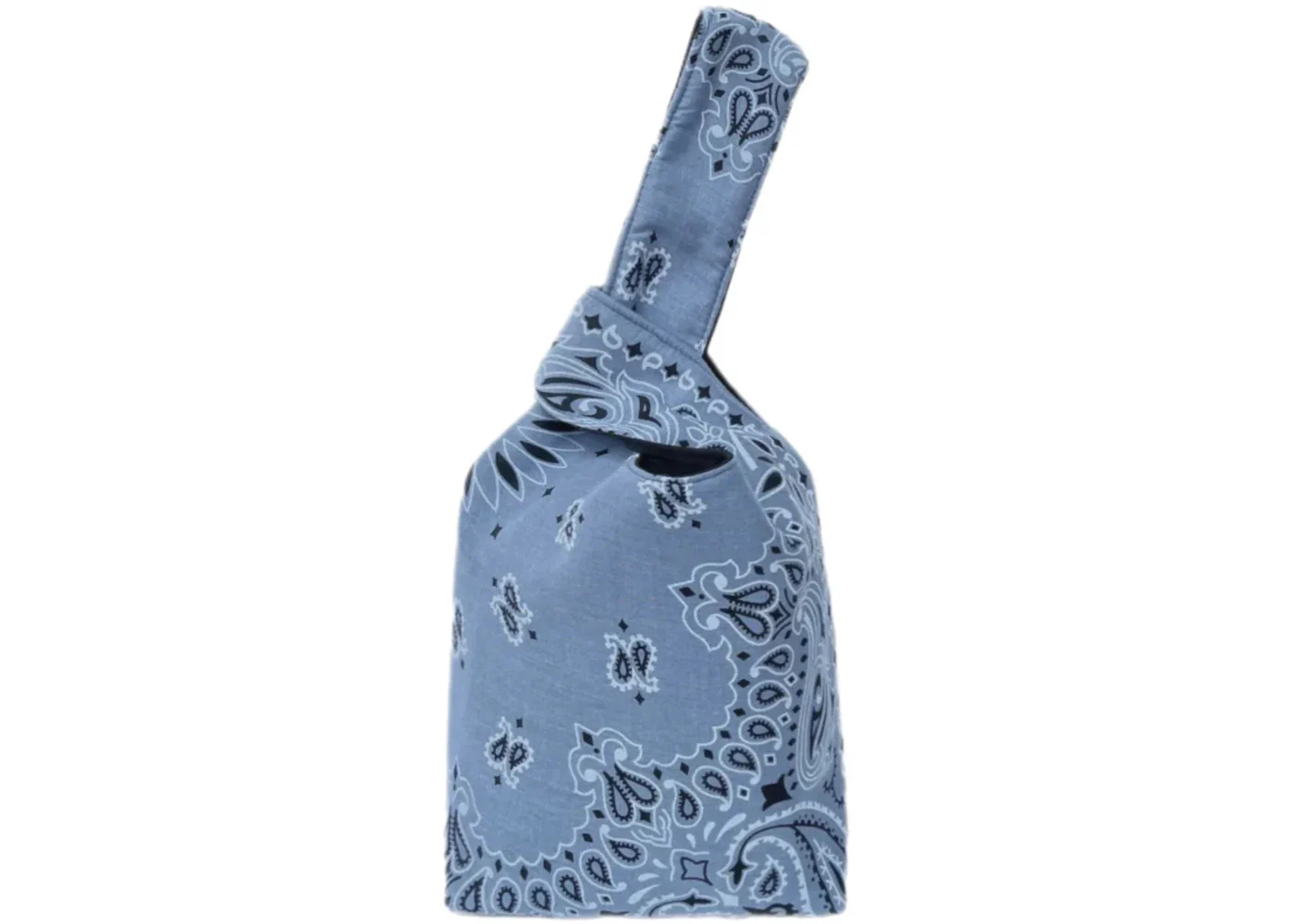 Yaito Paisley One Handle Knot Bag Denim Blue