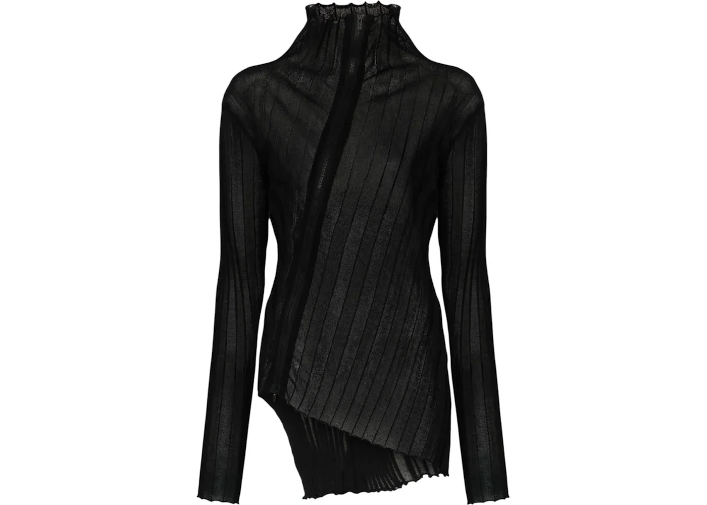 Yohji Yamamoto Zip Cardigan Black