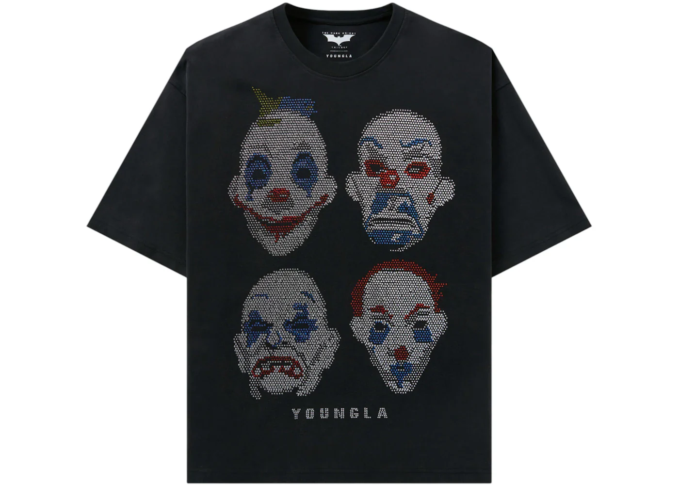 YoungLA x Batman Rhinestone Tee Clowns
