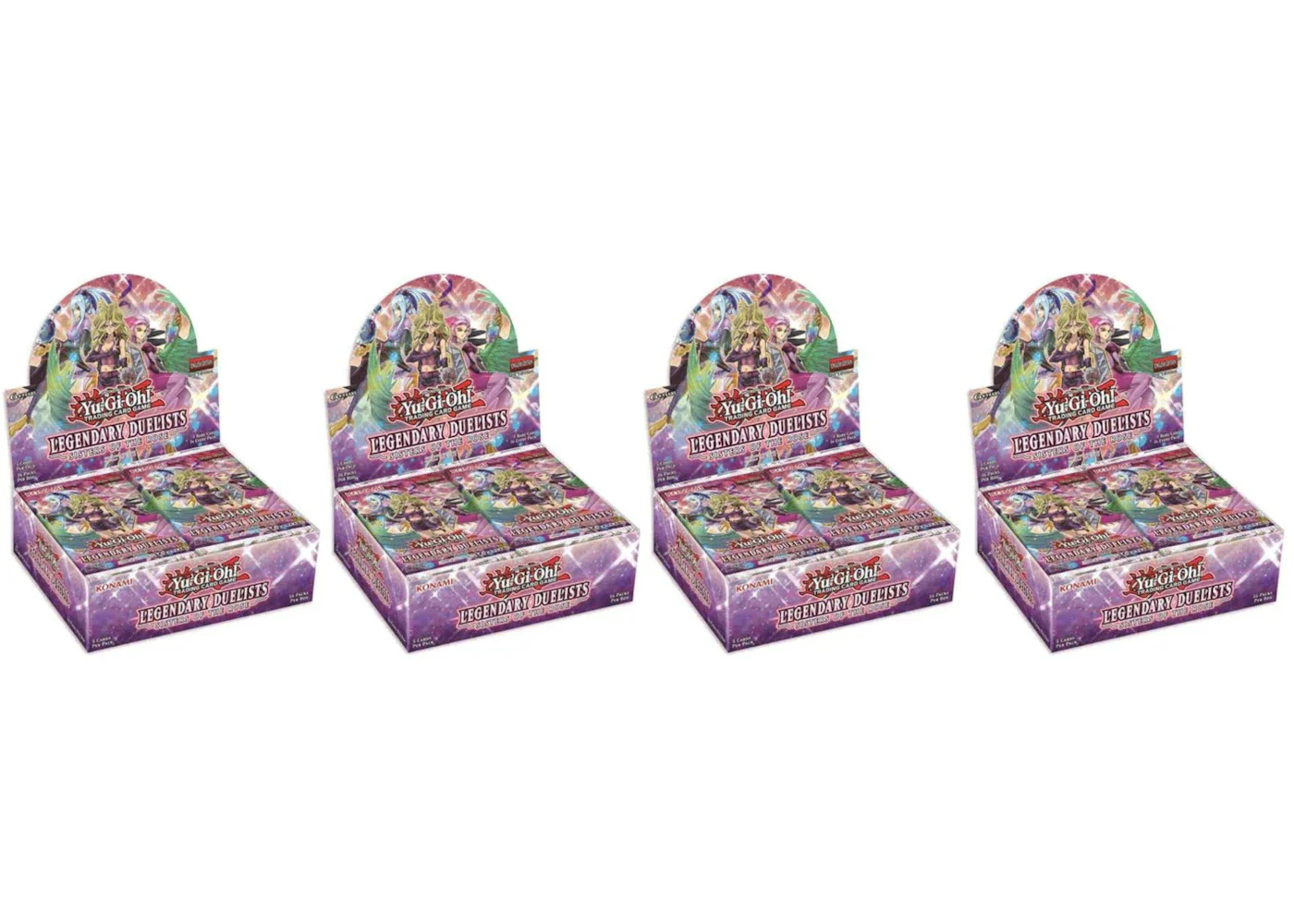 Yu-Gi-Oh Legendary Duelist Sister of the Rose (LED4) Booster Box 4x Lot