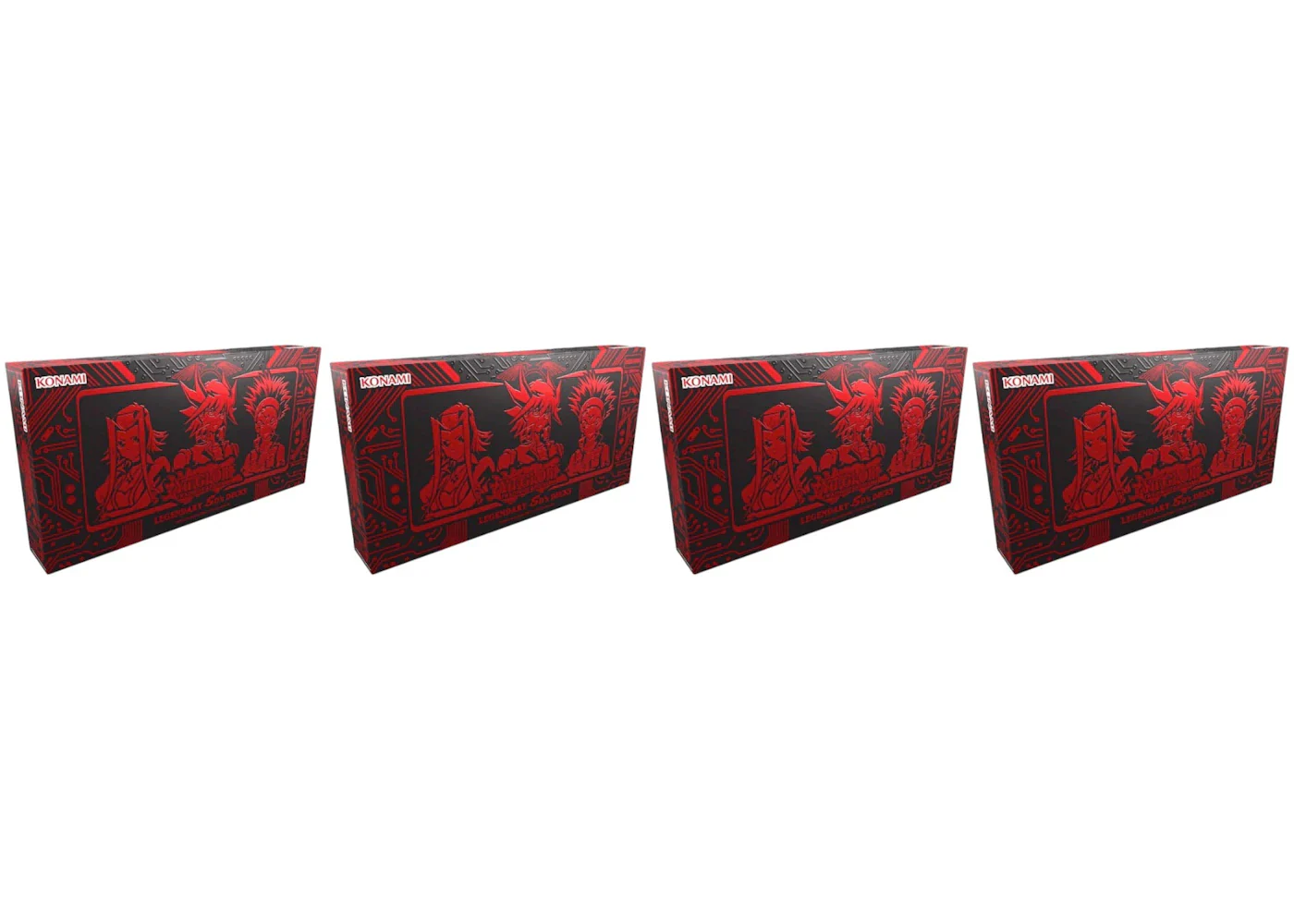 Yu-Gi-Oh Legendary's 5D's Deck Box 4x Lot